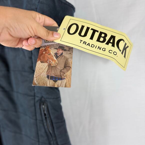 NWT Outback Trading Co Puffer Vest Women's Small Navy Blue Aspen Aztec 29820 - Picture 4 of 8